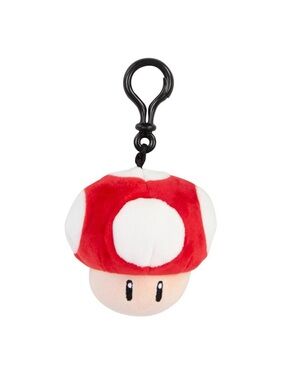 NWT Super Mario Mushroom Plush Clip-on